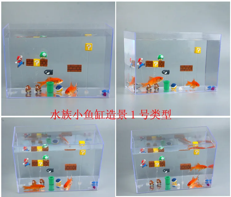 Super Mario Bros Mushroom Toad Mini Action Figures Mario Nendoroid PVC Birthday Decorations Toys Yoshi Question Mini Blocks Toy