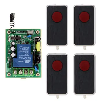 

Wireless Remote Control Switch 315 433 MHz 220V 110V 85-265V 30A Module + 1CH 1 Button RF Remote Control For Light and Door