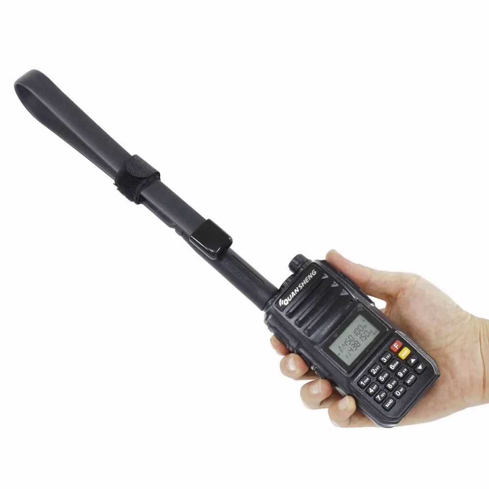 

ABBREE SMA-Female Connector Dual Band 144/430Mhz Foldable CS Tactical Antenna For Quansheng TG-UV2 PLUS Walkie Talkie Ham Radio