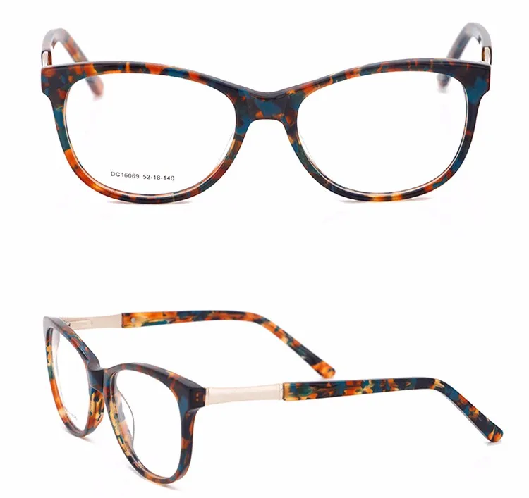 Fashion Unisex Designer High Quality Eyeglasses Frames Vintage Spectacle Amber Eyegalsses (9)
