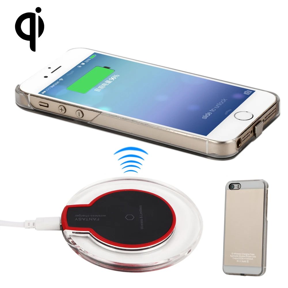 Беспроводное зарядное устройство Antye для iPhone 5 5S включая и чехол телефона Qi