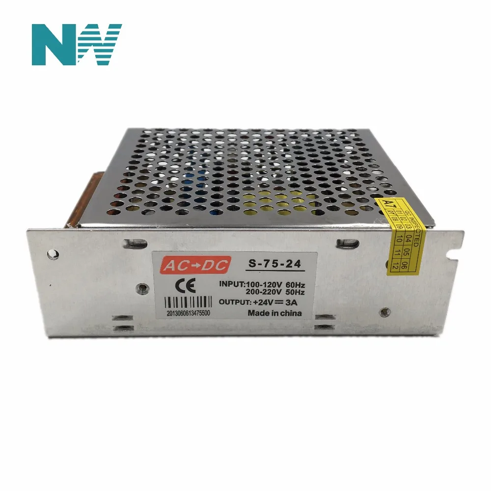 AC110V 220 В к DC24V 3A 72 Вт Трансформаторы cctv/Светодиодные ленты Питание адаптер