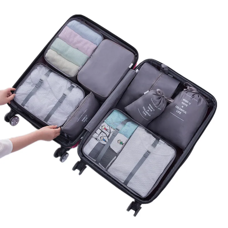 Multifunction Travel Bags Sets Waterproof Packing Cube Portable