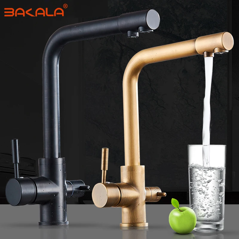 Bakala Black Kitchen Faucet Antique Br Filter Taps Antique Br Kitchen Filter Taps