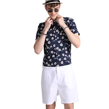 

Men's Shorts Sleeve T-shirt Printed Hip-Hop Romper Fashion Casual Jumpsuit Handsome Comfortable Playsuit