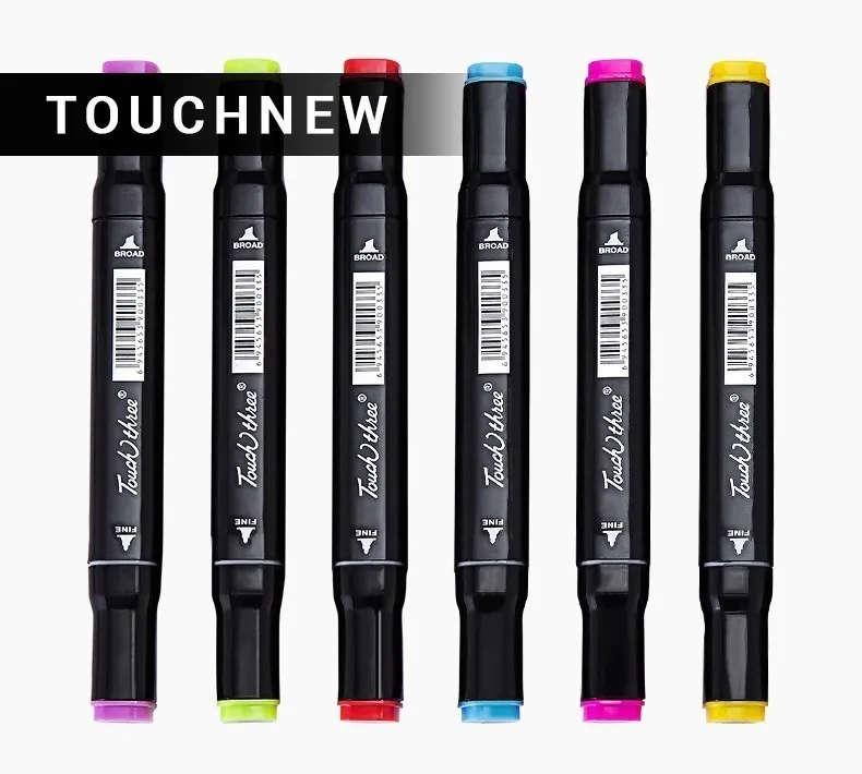 

New double-headed Oily marker pen three generations upgrade 32 48 72 color comics learning painting supplies