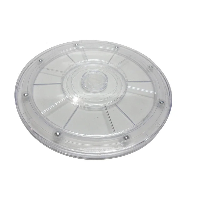 

14cm 5.5" The rotating base acrylic transparent plastic turntable turntable rotation display accessories manual turntable