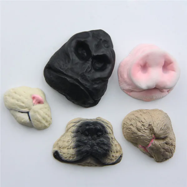 Cute Funny Pet Nose Rabbit Cat Pig Ape Bulldog Animal Fridge Magnet Figure toy - 2