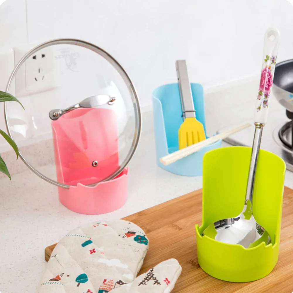 

Meijuner Pot Clips Plastic Soup Spoon Holder Creative Kitchen Tools Spatula Spoon Pot Rack For Home Restaurant Hotel Decoration