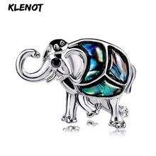 Натуральная раковина, броши-слоны, женские Металлические Бриллианты, булавки, животное, антикварная серебряная брошь со стразами для украшения, вечерние ювелирные изделия, подарок