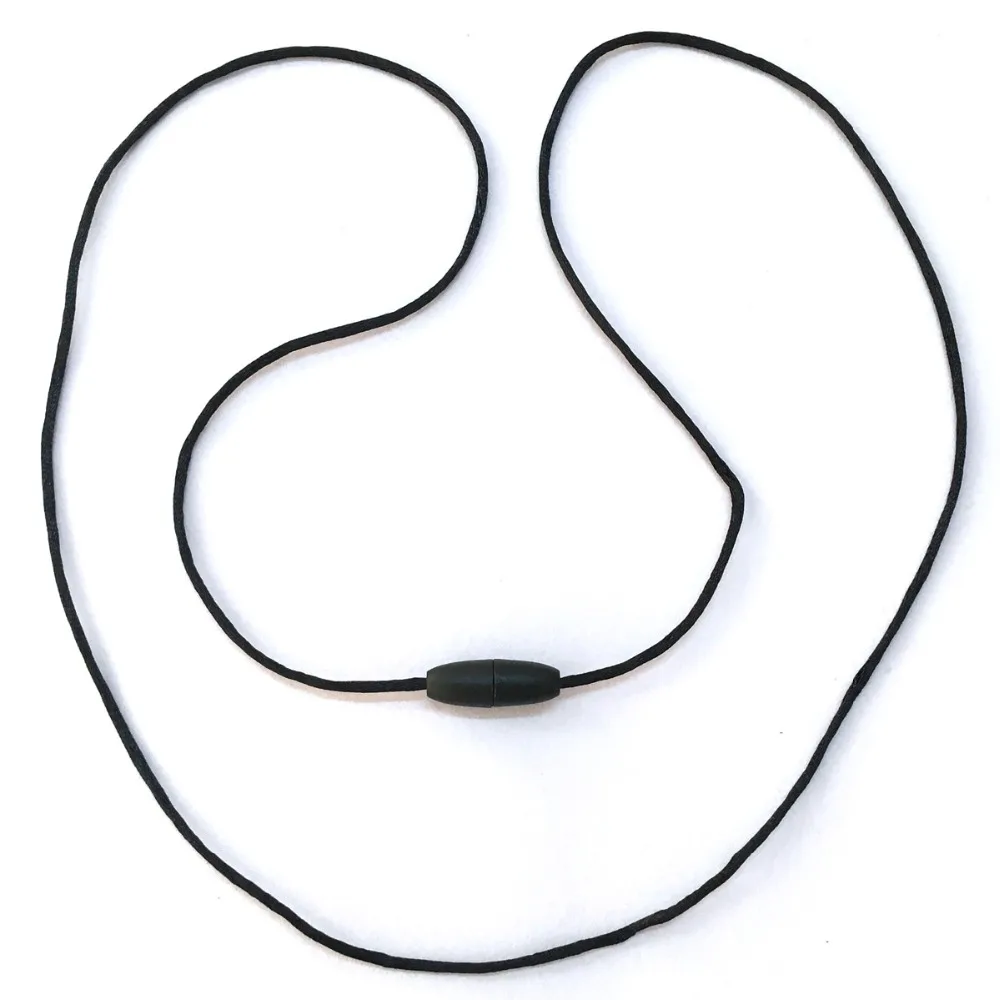 

10pcs/lot Black 1.5mm Satin Cord with 2.5mm Plastic Breakaway Clasps for Silicone Teething Pendant Necklace