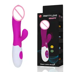 PrettyLove силиконовые 30 режимов G-spot Dual Vibrating Ultra Tranquil waterproof пенис вибраторы для женщин, взрослые секс-товары игрушки