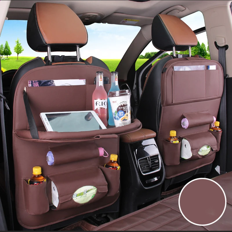 CAOLATOR/ Sac de Rangement pour Voiture Sac /à Dos Sac /à Suspendre Universel Multifunction Organisateur de Voiture Sac de Rangement de Voiture Fournitures de Voiture Organisateur Poches Beige