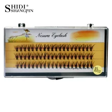 SHIDISHANGPIN, 60 шт., индивидуальные ресницы 0,07 C, накладные ресницы для наращивания, 8, 10, 12 мм, индивидуальные ресницы, maquiagem