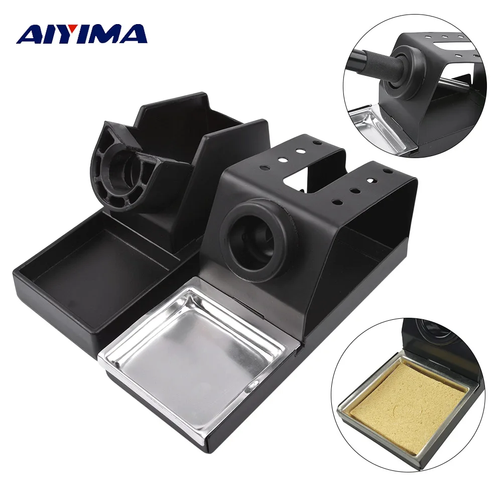 

Metal Base Soldering Station Bracket Soldering Iron Stand Holder Station Frame Portable for Electrical Working
