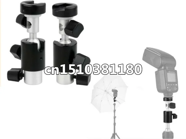 

NEW Flash Bracket Shoe Umbrella Holder Swivel Light Stand D Tripod Heads