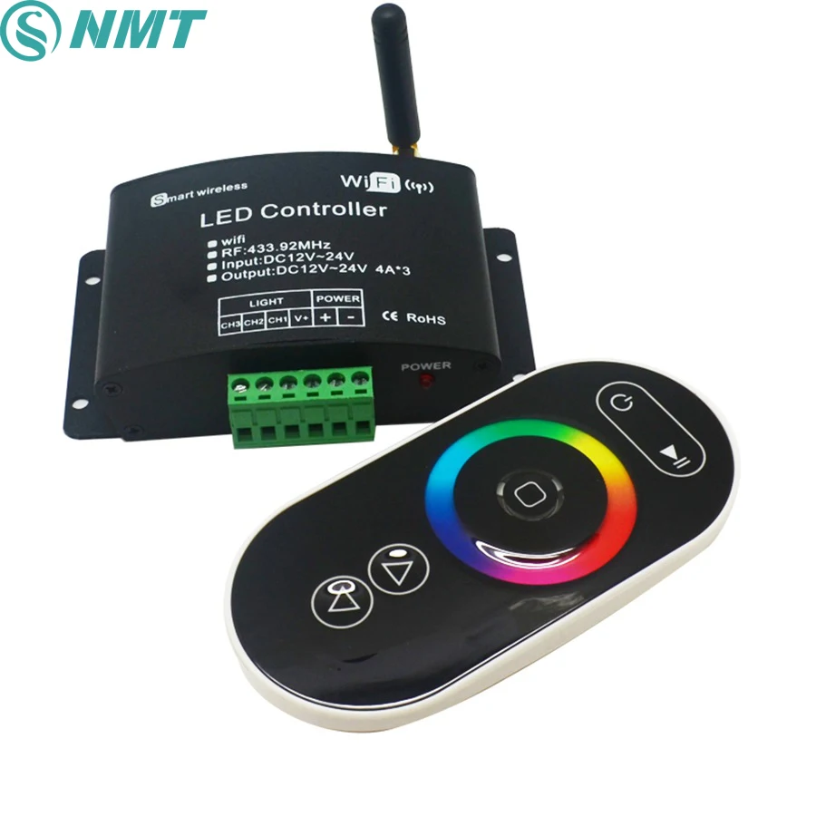 1 шт. DC12 В 24 12 А Wi Fi 2 4 ГГц 433 92 МГц rgb/цветовая температура/диммер сенсорная панель