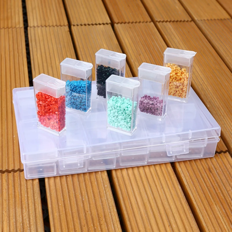 

DUOYISHANG 5D DIY Diamond Painting Storage Box Diamond Embroidery Tools Accessories Case Craft Organizer Beads Home Storage