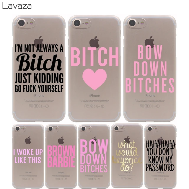 Special Offers Lavaza I'M NOT ALWAYS A BITCH Pattern Case for iPhone XS Max XR X 8 7 6 6S Plus 5 5s se