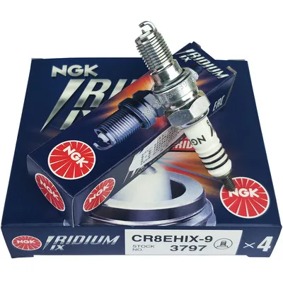 

original NGK Teile Laser Iraurita Spark Plugs NGK CR8EHIX-9 3797 fo Ddaelim VS VT Hhonda CB CBF CBR CRF ST VF VFR VT Hhyosung GF