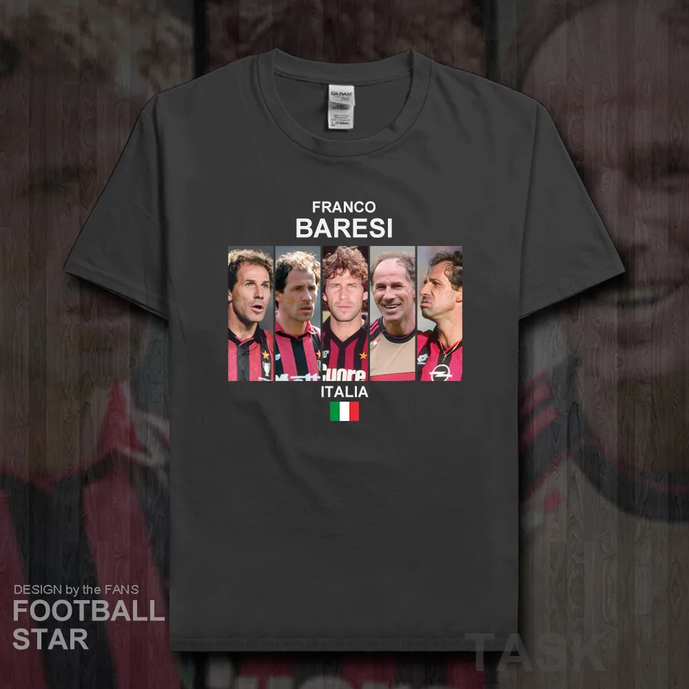 

Franco Baresi t shirt men jerseys Italy Milan footballer star brand tshirt cotton fitness t-shirt printed clothes summer tees 20