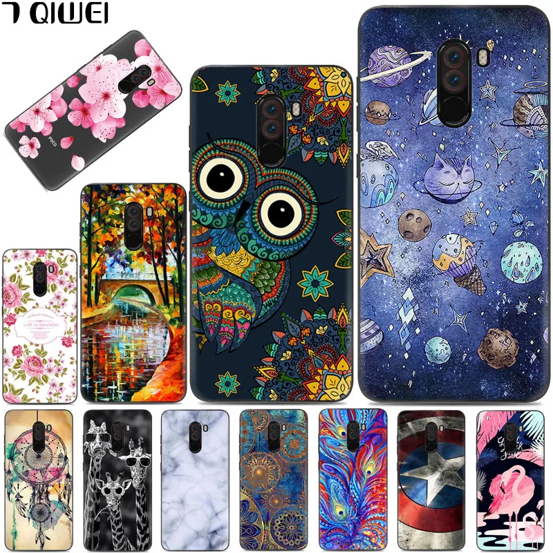 

Silicone Fundas Cover For Xiaomi Pocophone F1 Case Soft TPU Back Cover for Xiaomi Poco F1 Case Hoesje For Xiaomi Pocophone F1