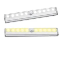 JXSFLYE светодиодная подсветка под шкаф PIR датчик движения лампа 10 светодиодный s светильник для шкафа шкаф кухонный ночной Светильник