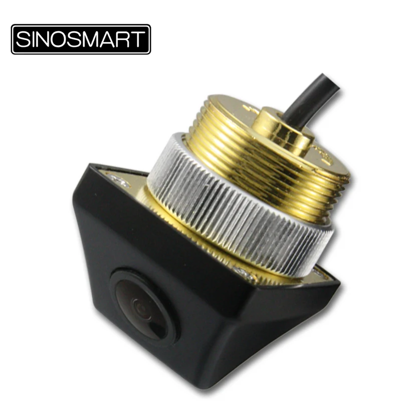 

SINOSMART HD Universal Light Parking Reverse Backup Camera with Golden Rear Lid Diameter 22.5mm Continuous Working