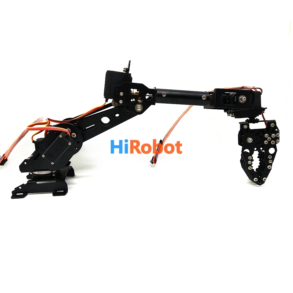 Металлический механический рычаг 6 осевой вращающийся умный робот комплект, высокий крутящий момент сервопривода, с механический захват CL-4, для самостоятельного обучения