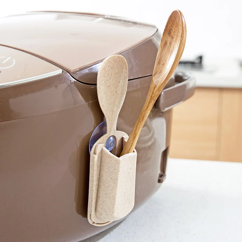 Rice cooker rice scoop rack kitchen utensils gadgets home artifacts spoon home storage shelfin