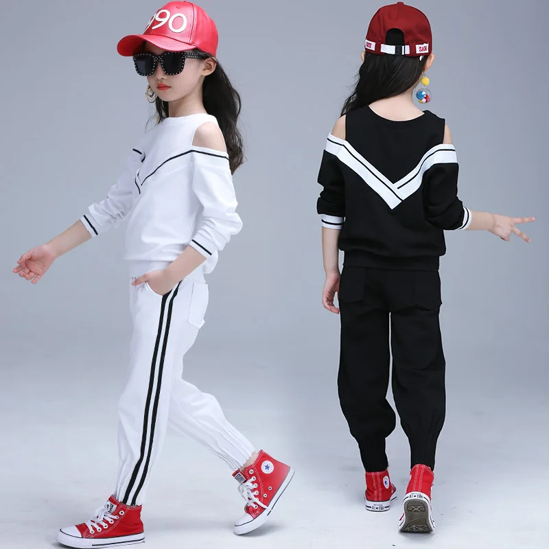 3-13y Kids Girl Sport Suits Children Clothes Set For Girls Kids 