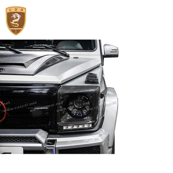 

For G Class W463 G500 G55 G63 G65 Carbon Fiber led Hood Head Light Cover
