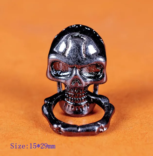 50-Piece Antique Silver Skull Rivets Studs Set - Punk Metal Starburst For Belts, Bags & Clothing
