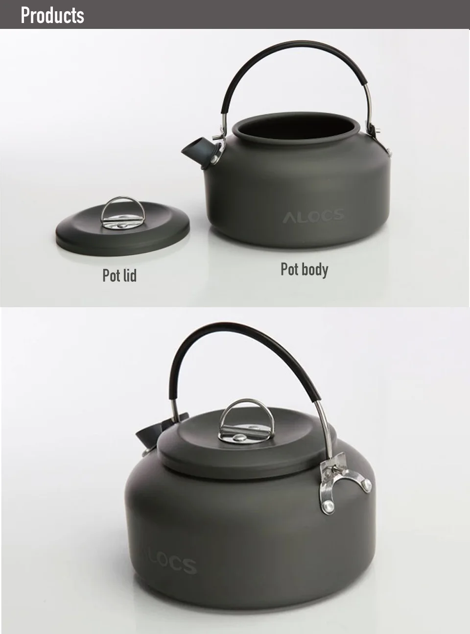 0.8L A Yue Camping Kettle Water Kettle Outdoor Coffee Pot for Hiking and Picnic Aluminum Ultralight Portable 0.8L A Yue Camping Kettle Water Kettle Outdoor Coffee Pot for Hiking and Picnic Aluminum Ultralight Portable