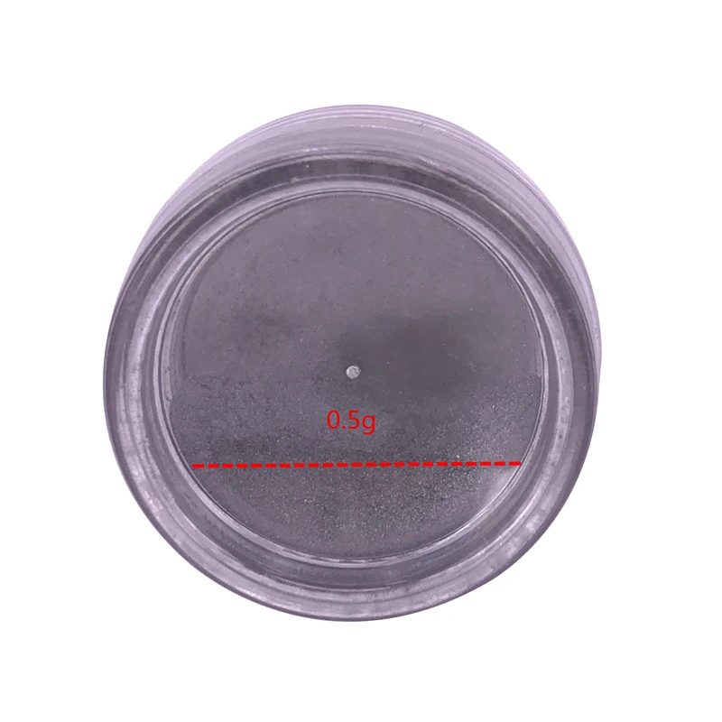 Black Mirror Nail Glitter Powder 0.5g Gun Metal Color Dazzling Shining Chrome Pigment Dust Paillettes Nail Art Decorations