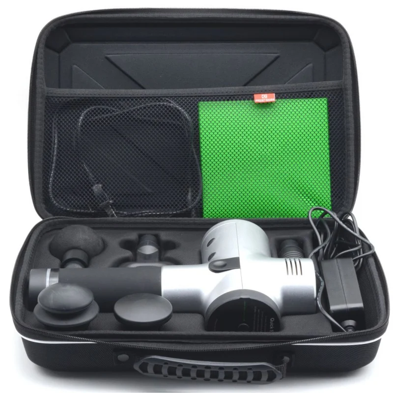 

1pc Portable Carrying Case For Hyperice Hypervolt Massage Gun 5 Slots Travel Storage Box Waterproof Scratch Proof Anti Shock