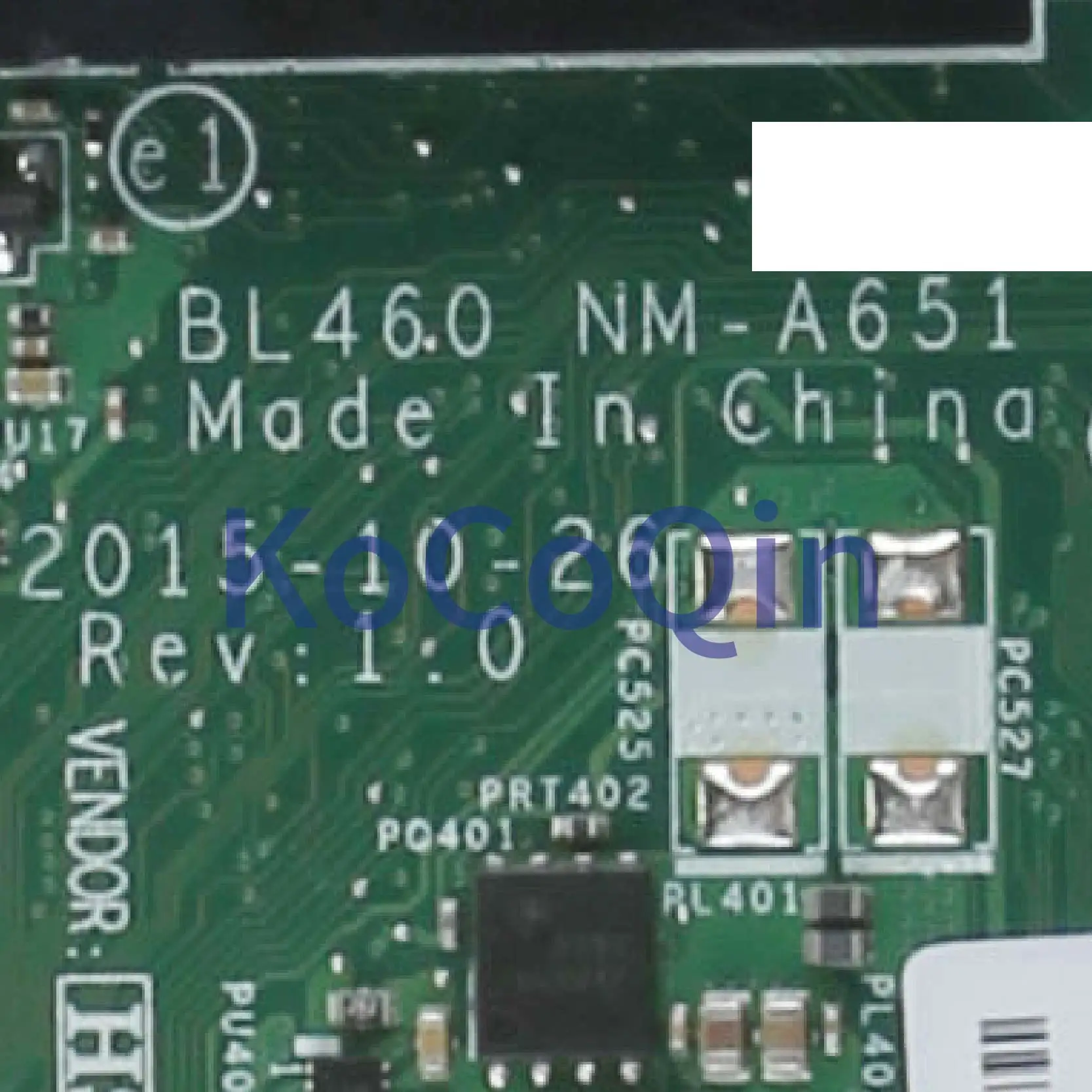 astounding  KoCoQin Laptop motherboard For LENOVO ThinkPad L460 I5-6300U Mainboard BL460 NM-A651 01AW255 SR2F0