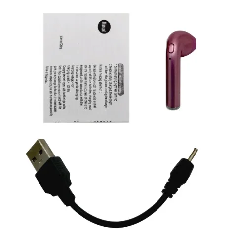 I7 tws i7s tws 1:1 Оригинальные Bluetooth наушники беспроводные вкладыши музыкальные наушники с микрофоном наушники для iPhone наушники для андроида - Цвет: right pink a cable