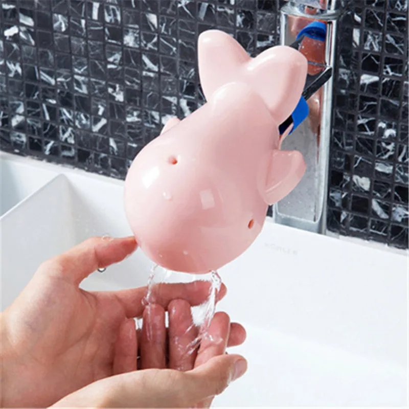 Dolphin Delight: Adorable Bathroom Faucet Extender for Kids - Baby Sunflower