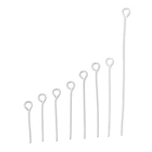 Милая коробка Doreen, 800 шт, разноцветные серебряные булавки для глаз, фурнитура для рукоделия, изготовления ювелирных изделий, 0,7 мм(21 калибр)(B03620