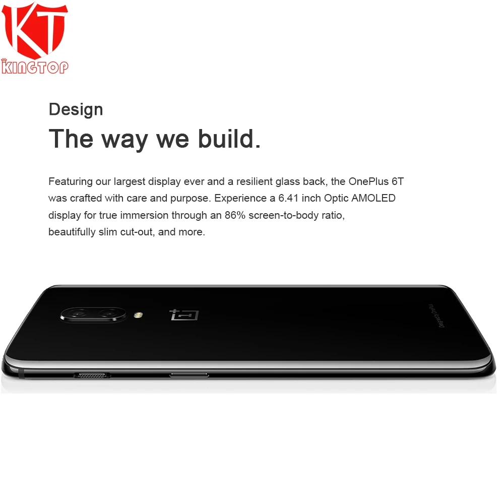 Новый оригинальный Oneplus 6T Мобильный телефон 6 ГБ ОЗУ 128 Гб ПЗУ Восьмиядерный