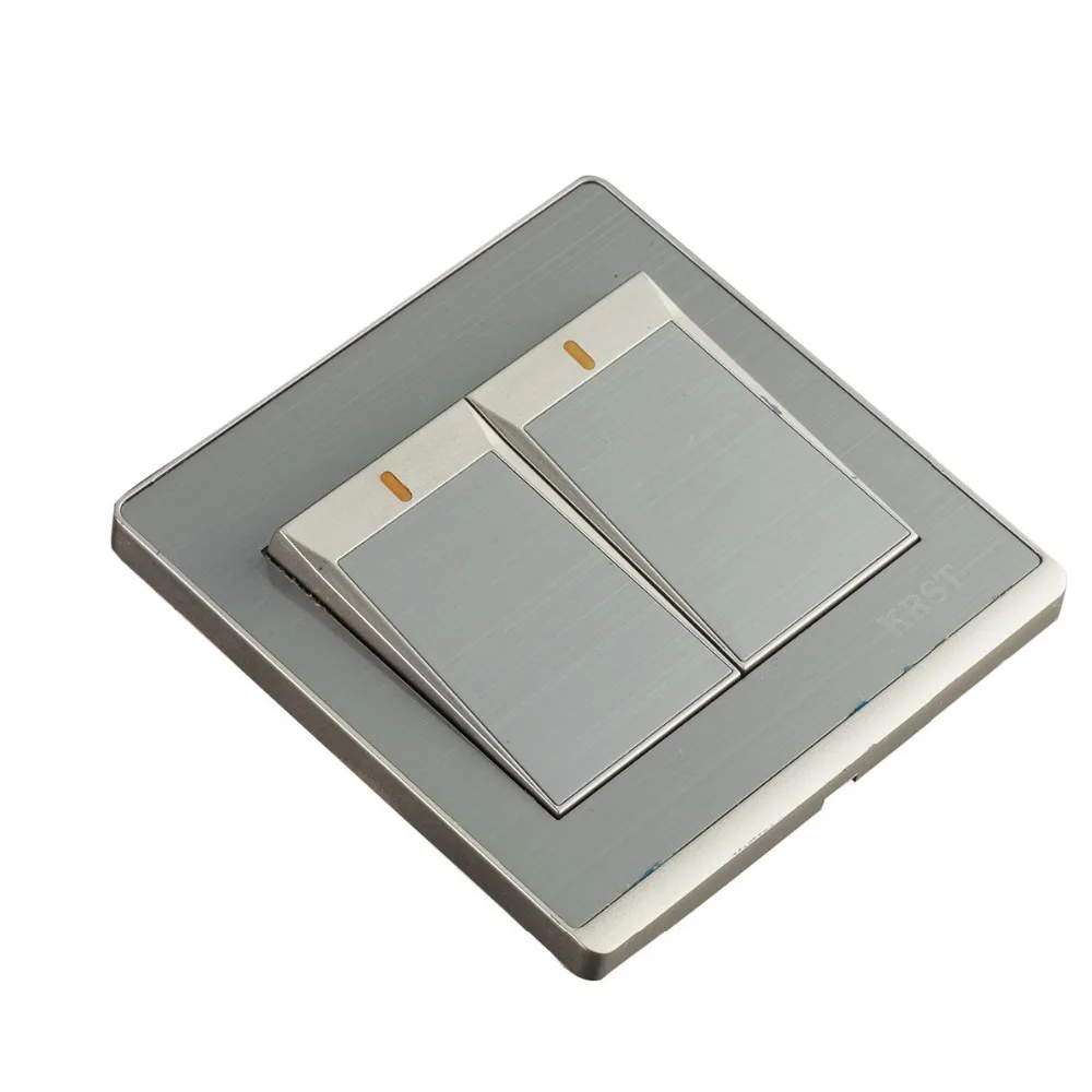 

Home 86 Concealed Champagne Gold Stainless Steel Wire Drawing, Two Open Single Control, PC 250V 10A