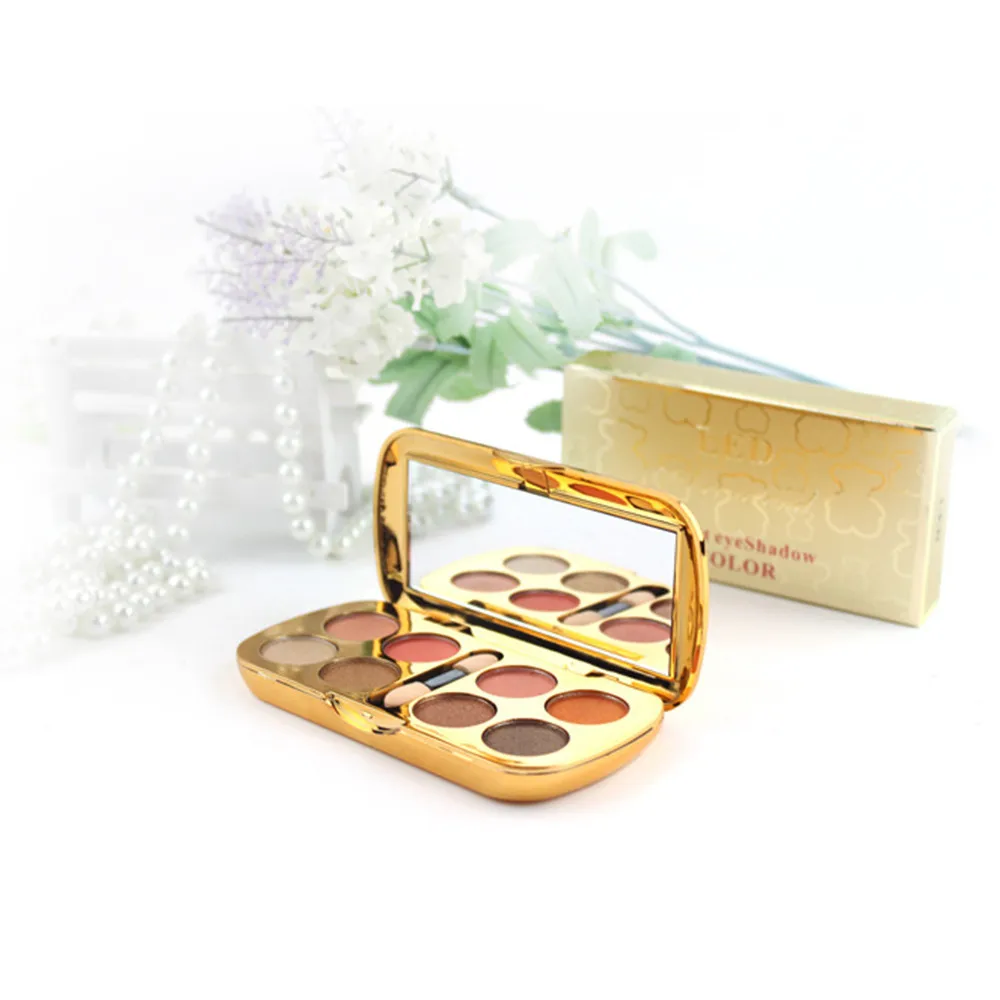 

Pearl eye shadow LED bear Cosmetic Powder Smoky Eyeshadow Palette Makeup Set Matt Available makeup organizer