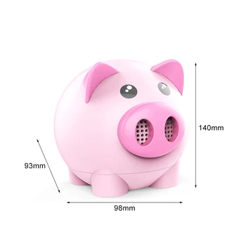 

Portable Bluetooth Speaker Piggy Shaped Mini Stereo USB TF Card Wireless Speaker UY8