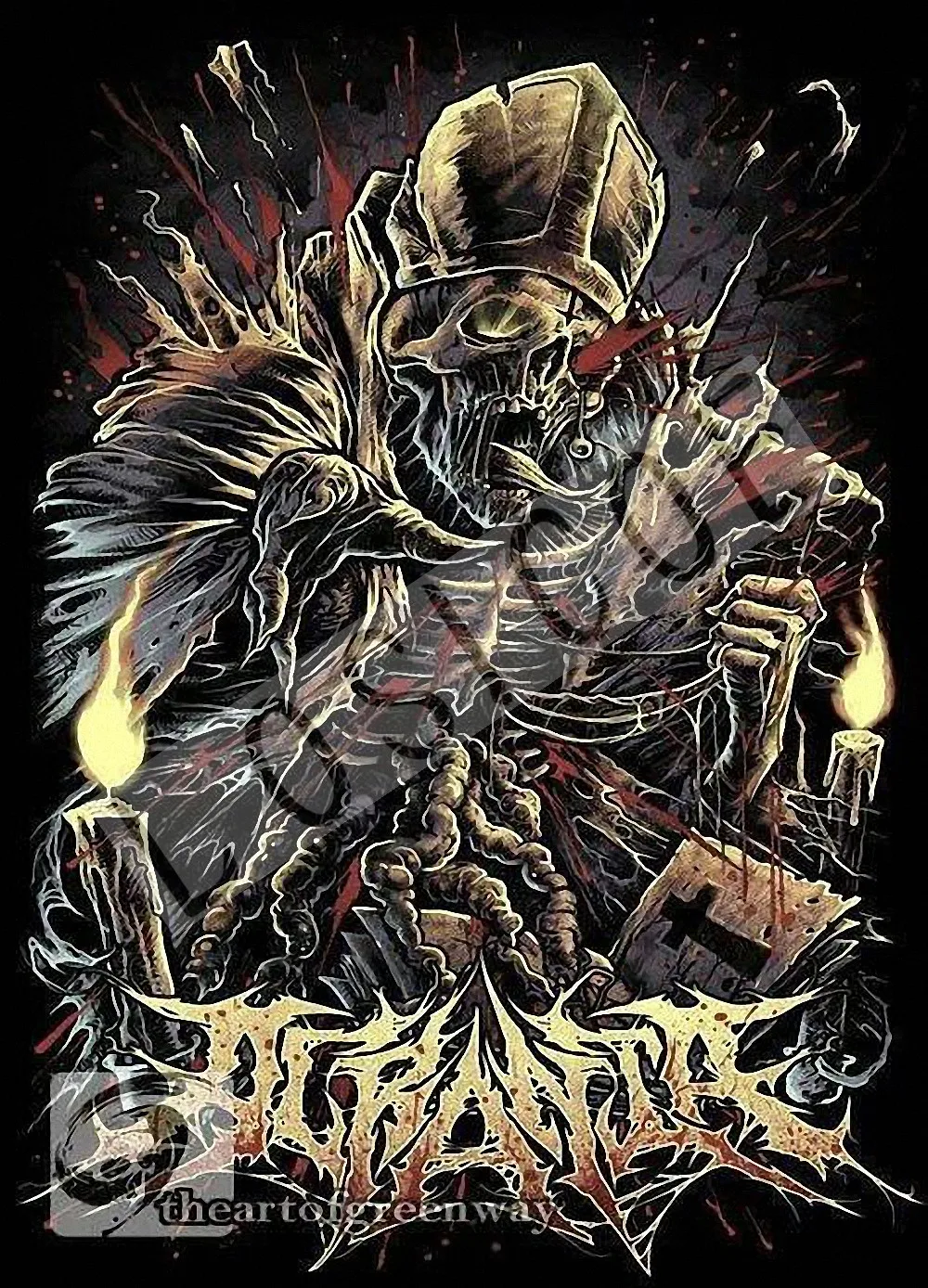 Тату \ Thrash Metal Skull Heavy Dope Rock N Roll gig Poster 30X42 см HD Печать Искусство Винтаж крафт