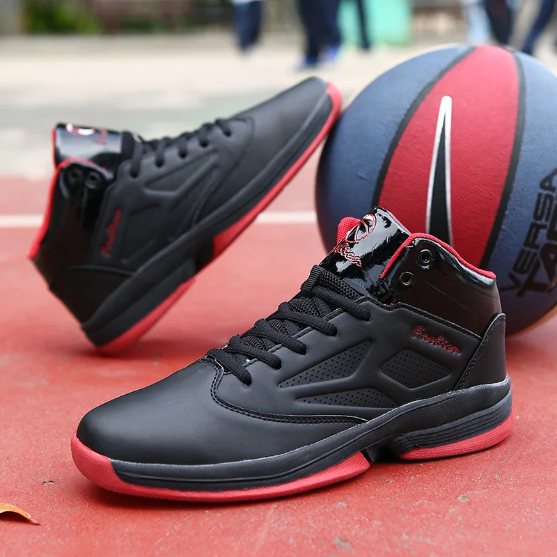 Мужские баскетбольные кроссовки мужские спортивные кроссовки с высоким берцем классические воздухопроницаемые уличные кроссовки Подростковая Студенческая обувь