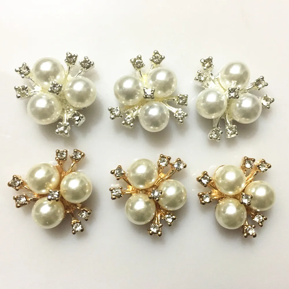 

CJSIR 10pcs Flower Buttons Decorative Accessories DIY Sewing Beautiful Mix Color Button Wedding Bridal Headdress Bow Crafts