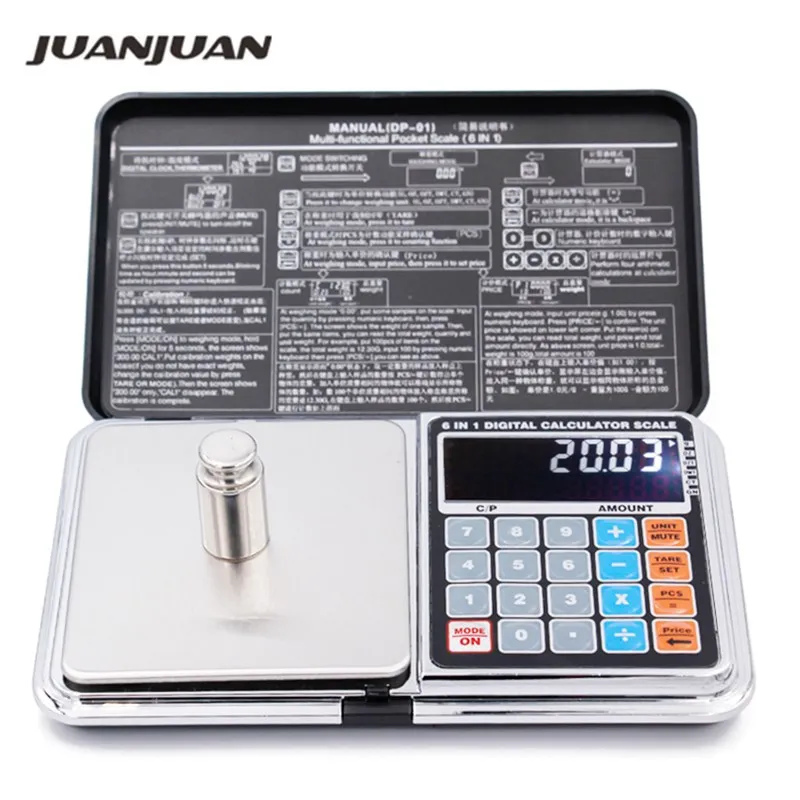 LCD 6 in 1 Multi function Digital Scales font b Electronic b font 0 01 500g
