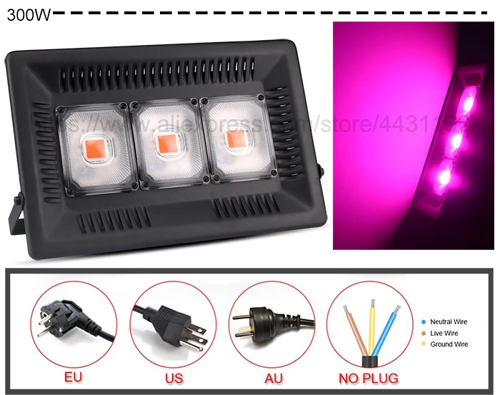 Borbede 100 Вт/200 Вт/300 Вт светодиодный свет для выращивания полного спектра лампа для выращивания суккулентов цветы прожекторы Крытая теплица лампа для растений