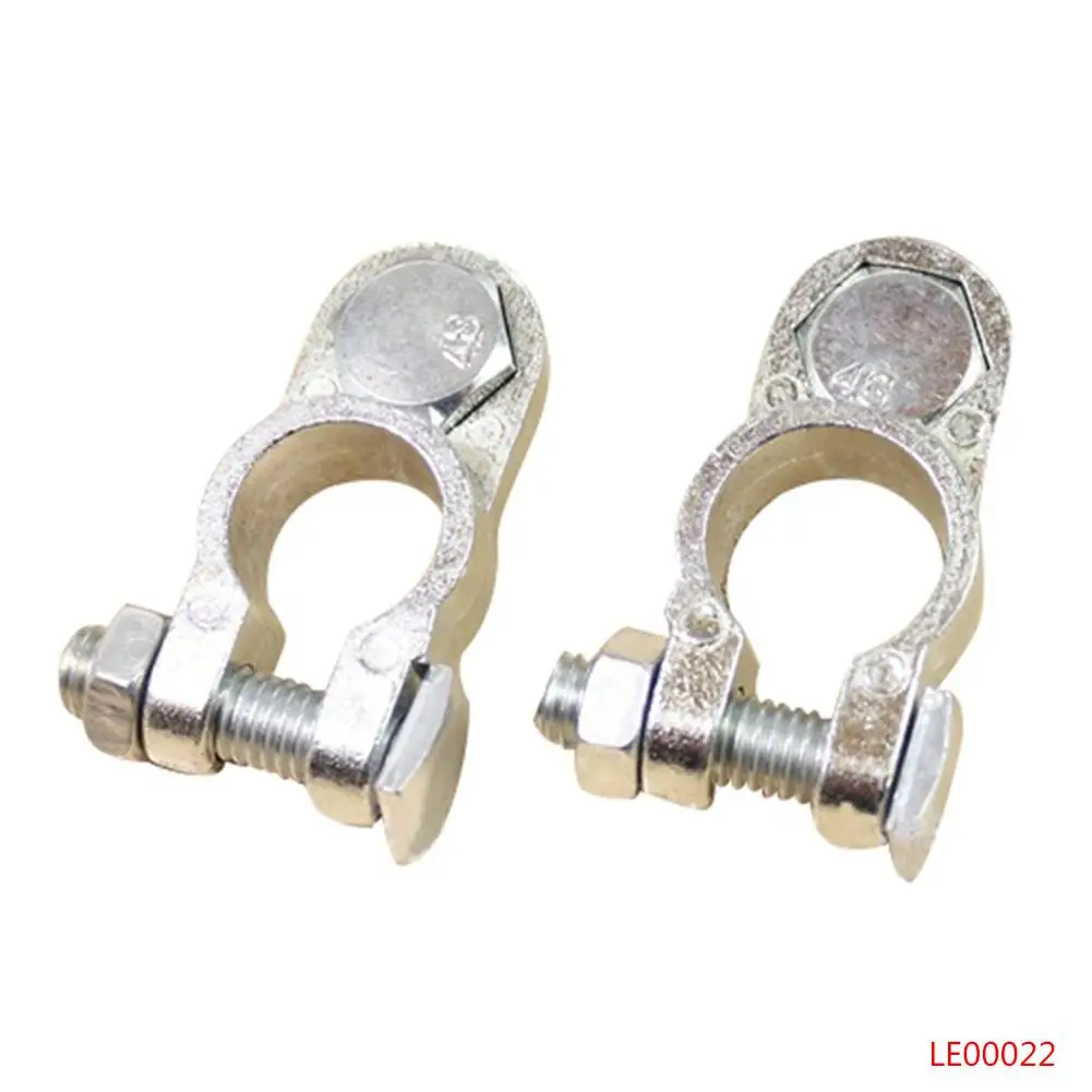 

2 Pcs Universal Auto Car Battery Cable Terminal Connector Holder Post Clamp Clips Car Accessories